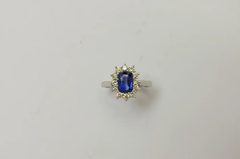 Custom platinum ring, handcrafted in the Burlington atelier