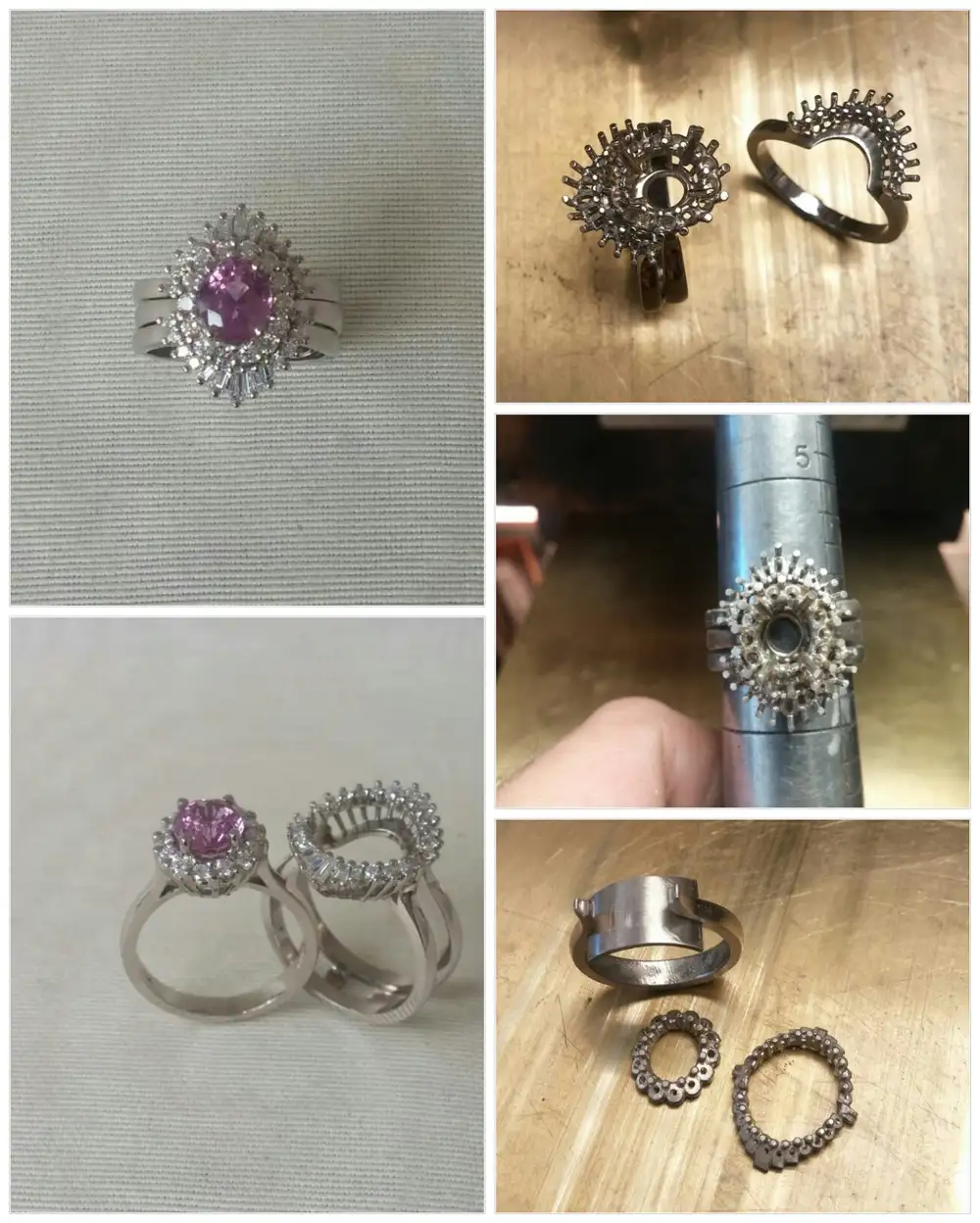 Creating of a jacket ring